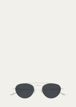 Saint Laurent51mm Metal Aviator Sunglasses