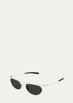 Saint Laurent54mm Metal Aviator Sunglasses