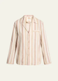 Saint LaurentStriped Cotton Pajama Shirt