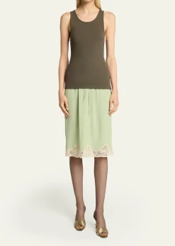 Saint LaurentYSL Embroidered Tank Top