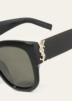 Saint LaurentYSL Oversized Acetate Cat-Eye Sunglasses