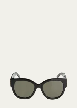 Saint LaurentYSL Oversized Acetate Cat-Eye Sunglasses