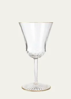 Saint Louis CrystalApollo Gold Rim Goblet