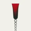 Saint Louis CrystalBubble Flute, Red