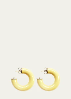 Saule LabelAlba Hoop Earrings in Buttercup