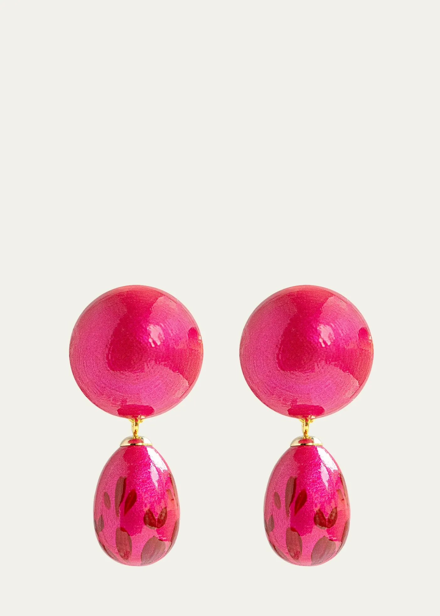 Saule LabelCalista Earrings in Rosso Divine