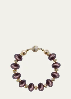 Saule LabelMika Chocolate Cherry Bracelet, 8.5"L