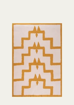 Saved NYBodrum Sea Salt and Mustard Blanket, 51" x 71"