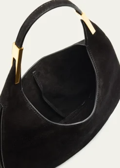 SavetteFlorence Small Suede Hobo Bag