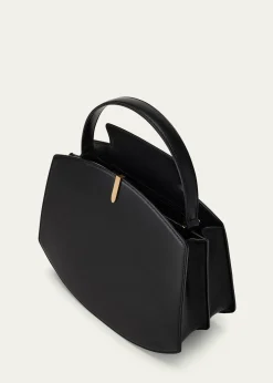 SavetteThe Florence Leather Top-Handle Bag