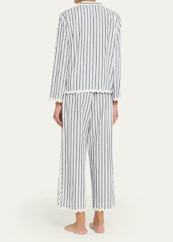 SeaRicha Stripe Long-Sleeve Cotton Top