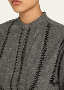SeblineMarocaine Painters Stripe Shirt