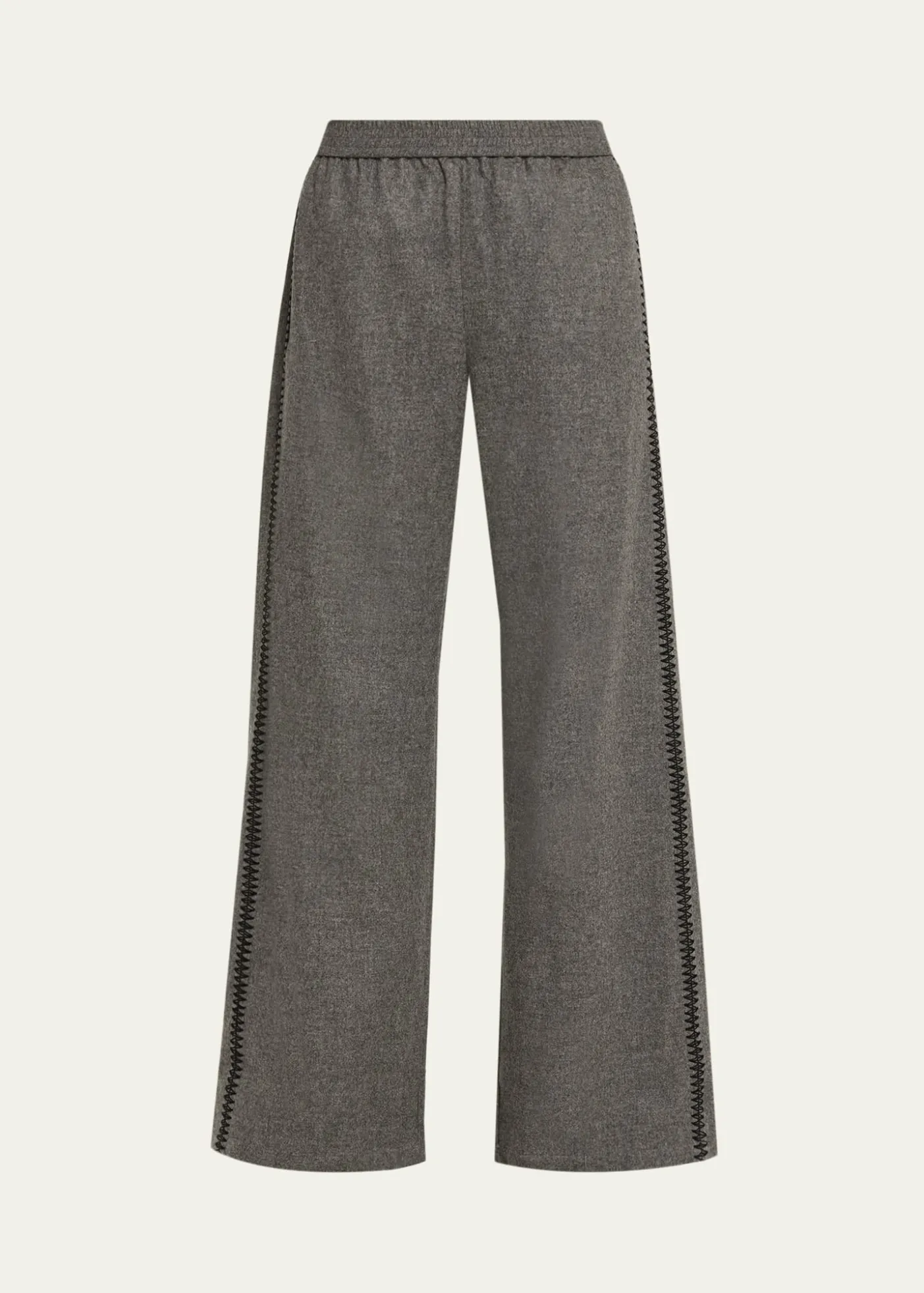 SeblineMarocaine Side-Stripe Straight-Leg Pajama Pants