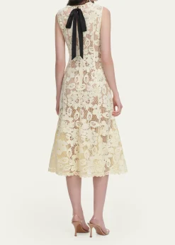 Self-PortraitCrochet Lace Midi Dress