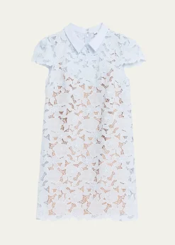 Self-PortraitFloral Guipure Lace Mini Dress