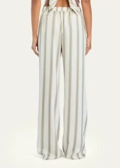 SEROYAMarlowe Striped Satin Pants