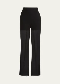 SETCHUDouble Sheer Straight Leg Pants