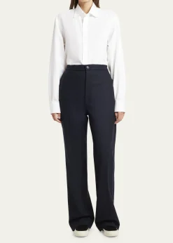 SETCHUFlannel Straight Leg Pants