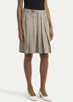 SETCHUHakama Pleated Wool Shorts