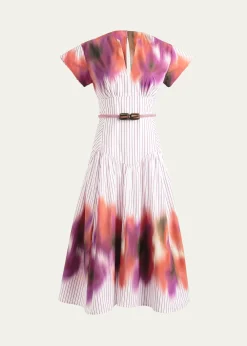 Silvia TcherassiAntia Belted Midi Dress