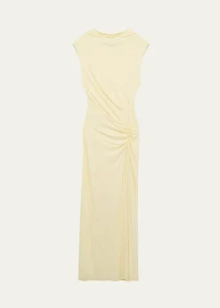 SIMKHAIAcacia Sleeveless Ruched Midi Dress