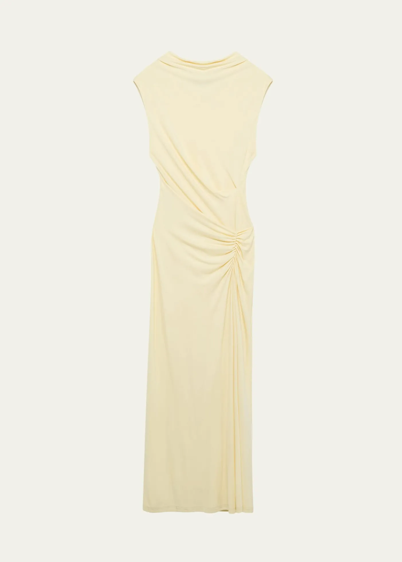 SIMKHAIAcacia Sleeveless Ruched Midi Dress