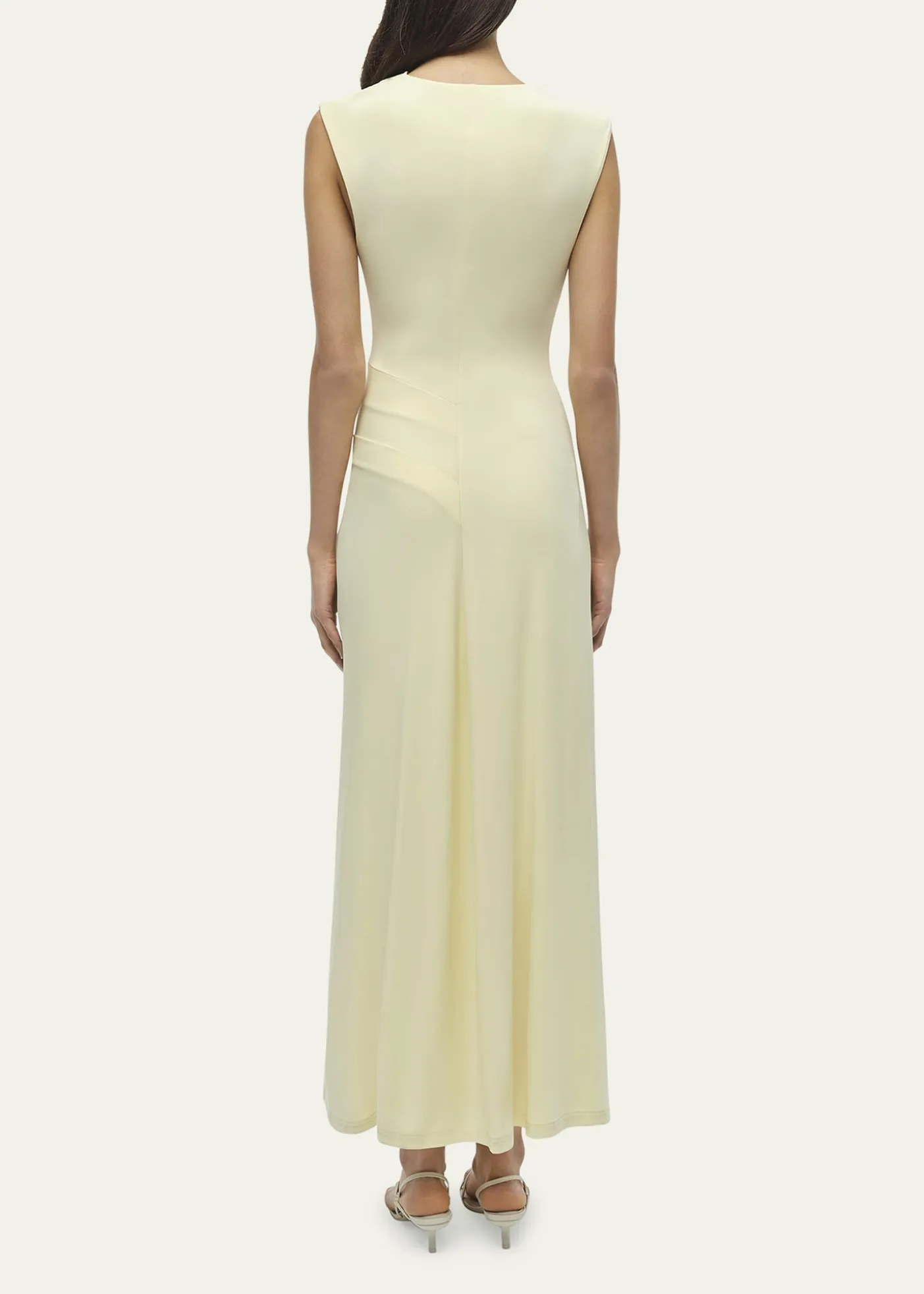 SIMKHAIAcacia Sleeveless Ruched Midi Dress