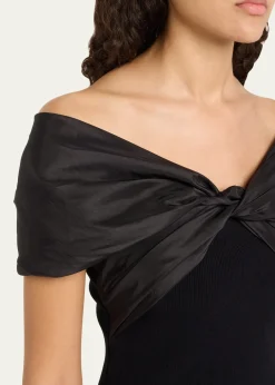 SIMKHAICeliana Combo Off-The-Shoulder Top