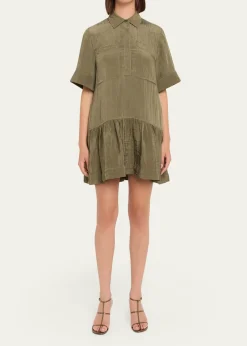 SIMKHAICris Short-Sleeve Shirtdress