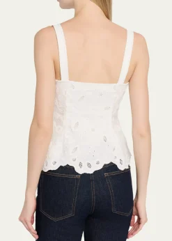 SIMKHAIDelaney Embroidered Bustier Top