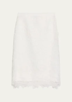 SIMKHAIElissa Embroidered Column Skirt