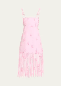 SIMKHAIJuliana Floral Fringe Midi Dress