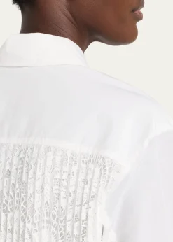 SIMKHAIKacey Cotton Lace Long-Sleeve Top