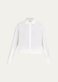 SIMKHAIKacey Cotton Lace Long-Sleeve Top