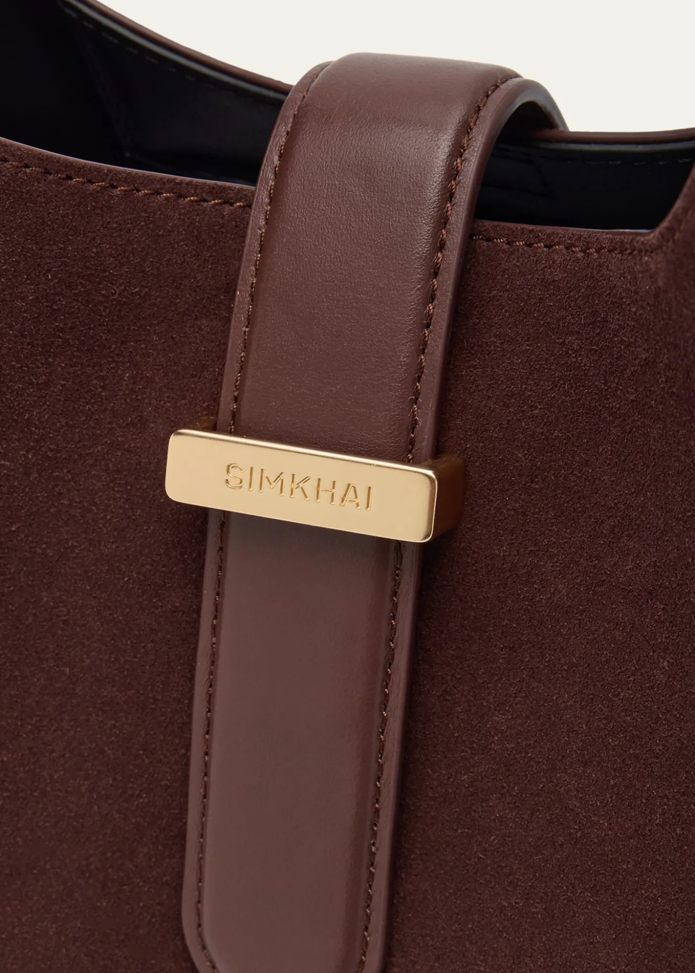 SIMKHAIKhai Buckle Suede Hobo Bag