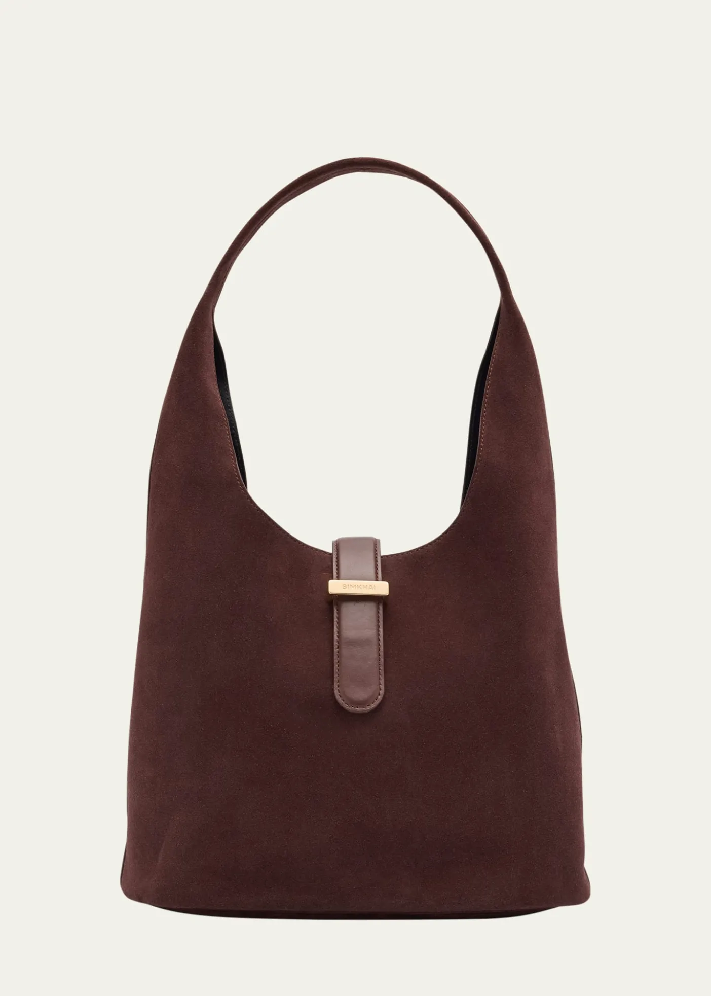 SIMKHAIKhai Buckle Suede Hobo Bag