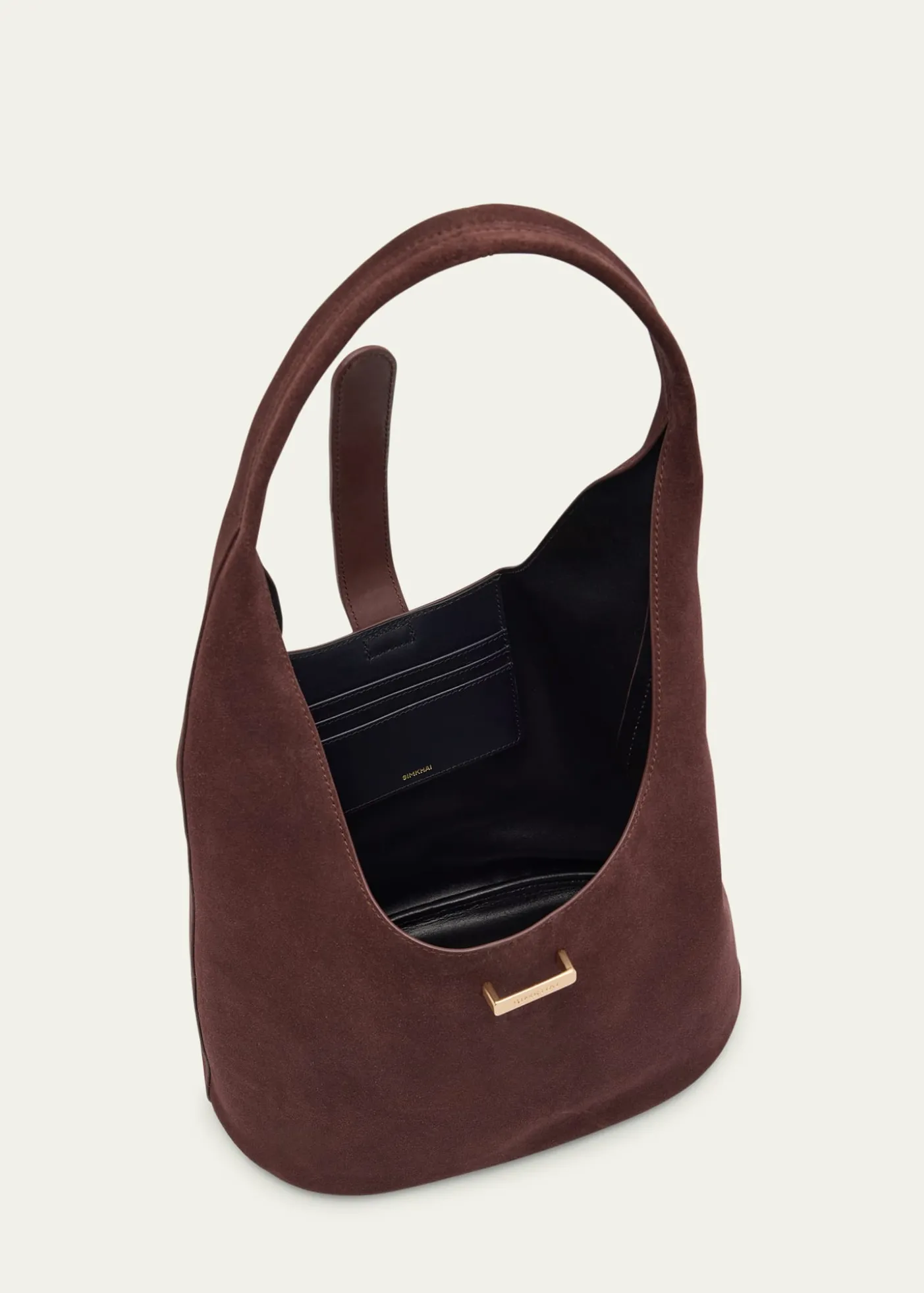 SIMKHAIKhai Buckle Suede Hobo Bag