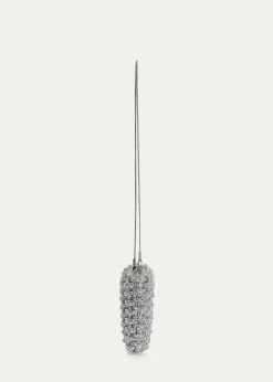 SIMKHAIMorgan Woven Rhinestone Clutch Bag