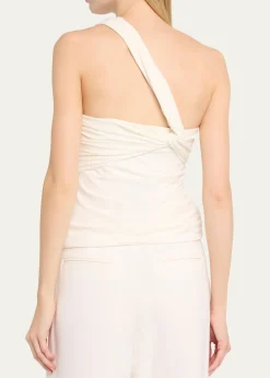 SIMKHAINathreen Draped One-Shoulder Top