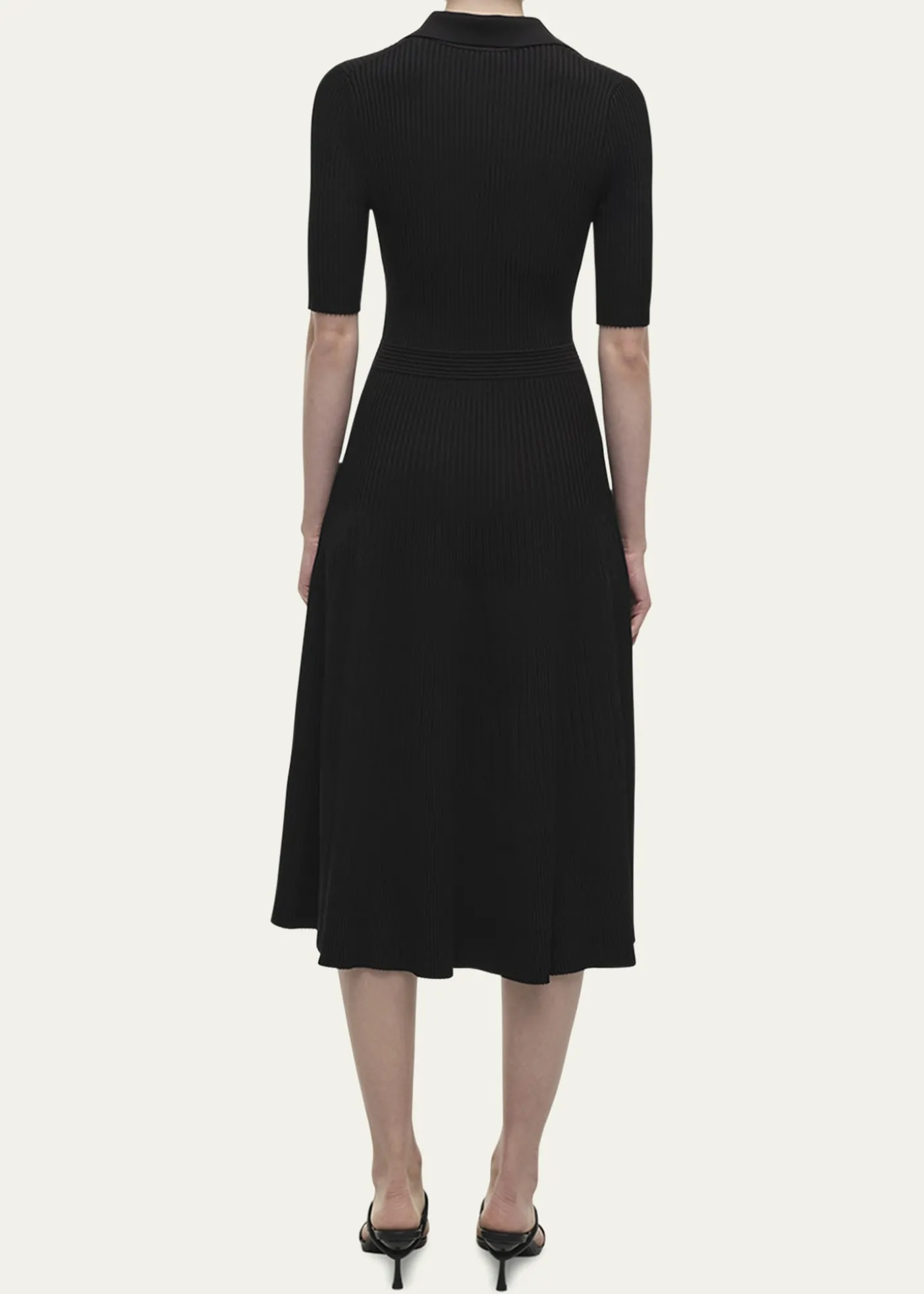 SIMKHAIPati Short-Sleeve Polo Midi Dress
