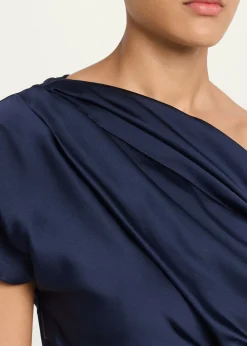 SIMKHAIPhoebe Draped Satin Top