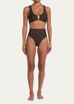 SIMKHAIThe Gracie Shell Bikini Bottoms