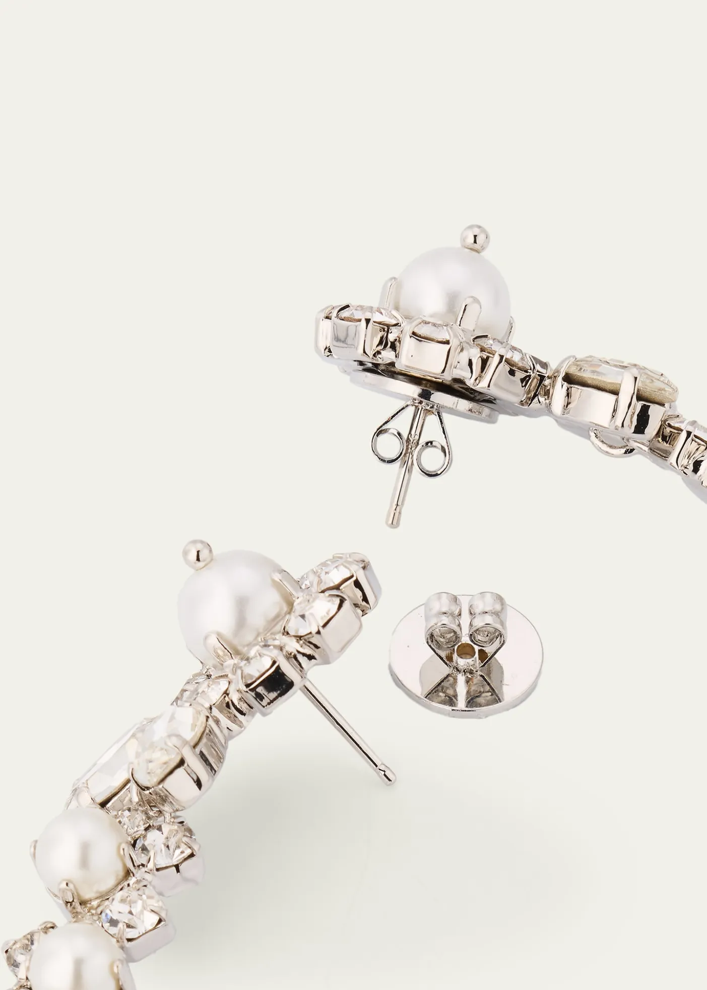 Simone RochaCrystal and Pearly Drip Earrings