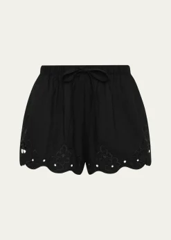 SIRKlara Embroidered Mini Shorts