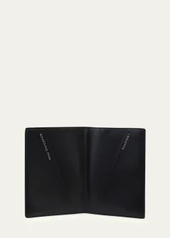 SmythsonMara Croc-Embossed Leather Passport Holder