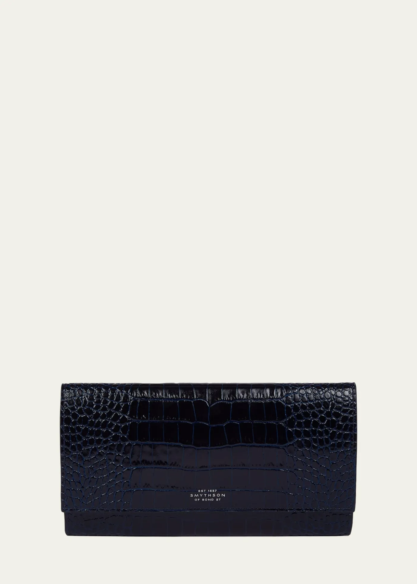 SmythsonMarshall Mara Croc-Embossed Leather Travel Wallet