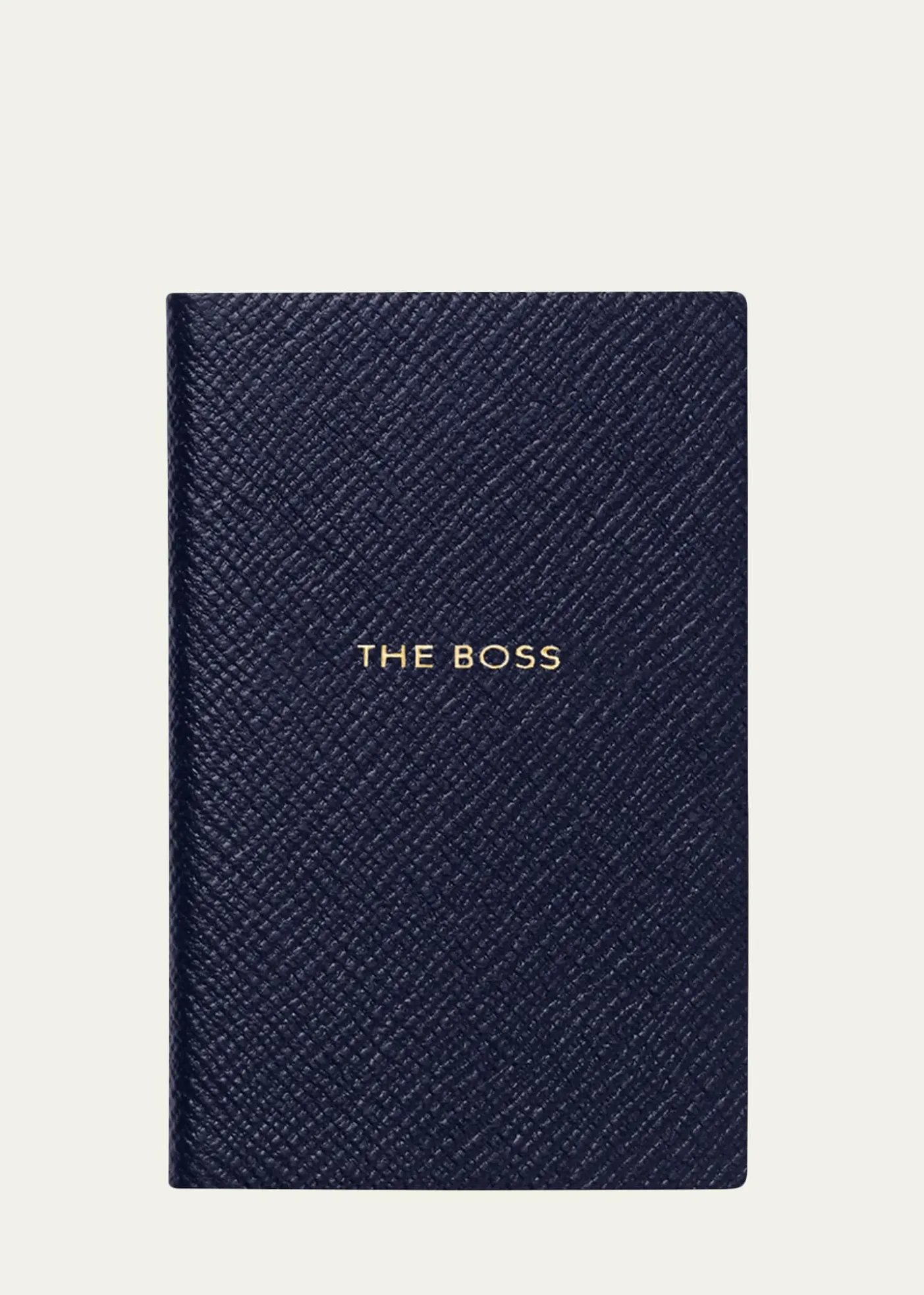 Smythson"The Boss" Wafer Panama Leather Notebook