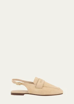 SophiqueEssenziale Suede Slingback Loafers