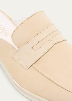 SophiqueRiviera Suede Loafer Mules