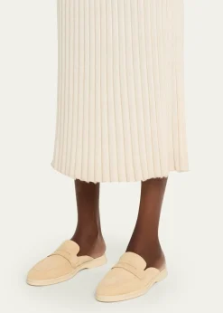 SophiqueRiviera Suede Loafer Mules